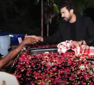 Ram Charan Lands In Hyderabad To A Grand Welcome By Fans